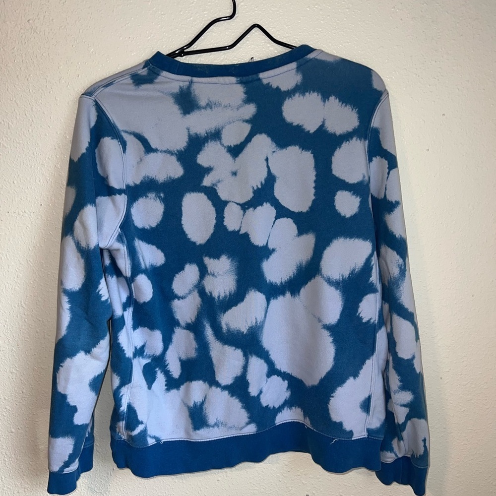 Nike Women's Tie-Dye Blue and White Sweater - Picture 3 of 3